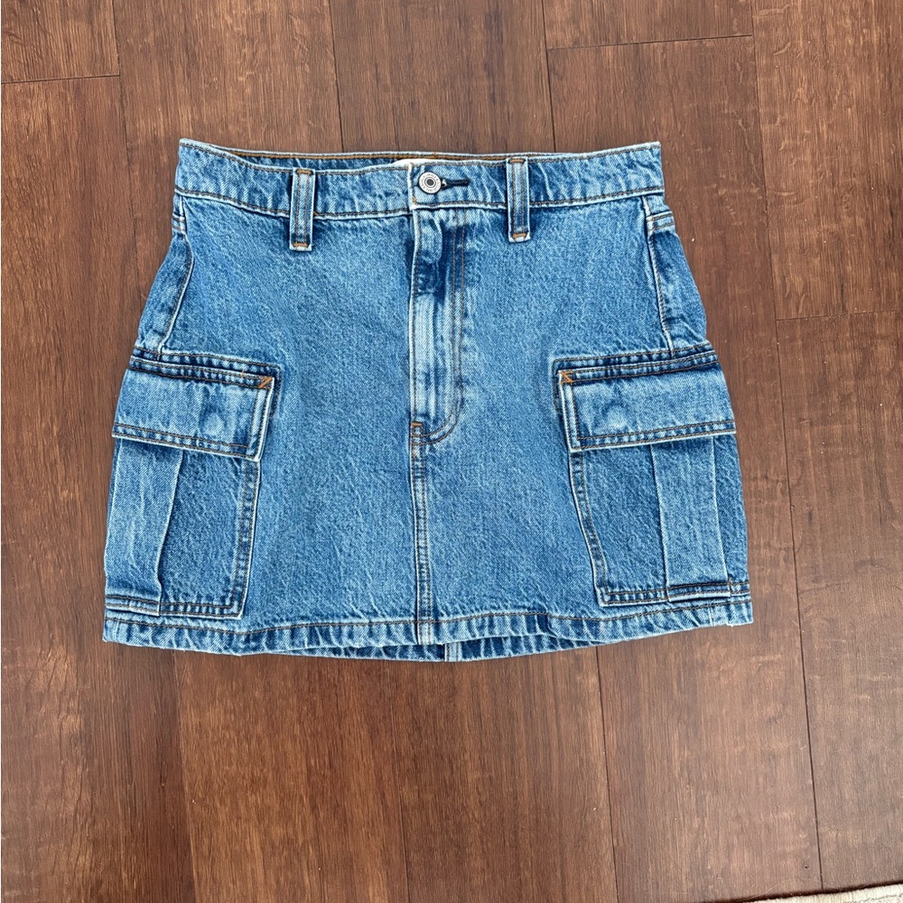 Abercrombie & Fitch Blue Denim Mini Skirt